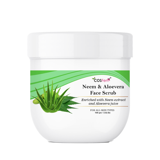 NEEM AND ALOEVERA FACE SCRUB-100GM