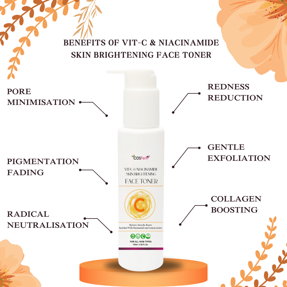 VIT-C & NIACINAMIDE SKIN BRIGHTENING FACE TONER-100 ML