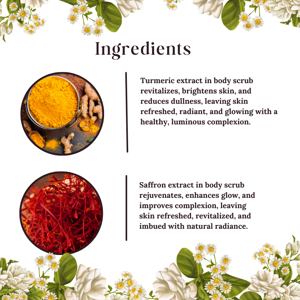 TURMERIC AND SAFFRON BODY SCRUB-200GM