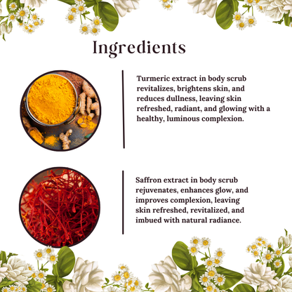 TURMERIC AND SAFFRON BODY SCRUB-200GM