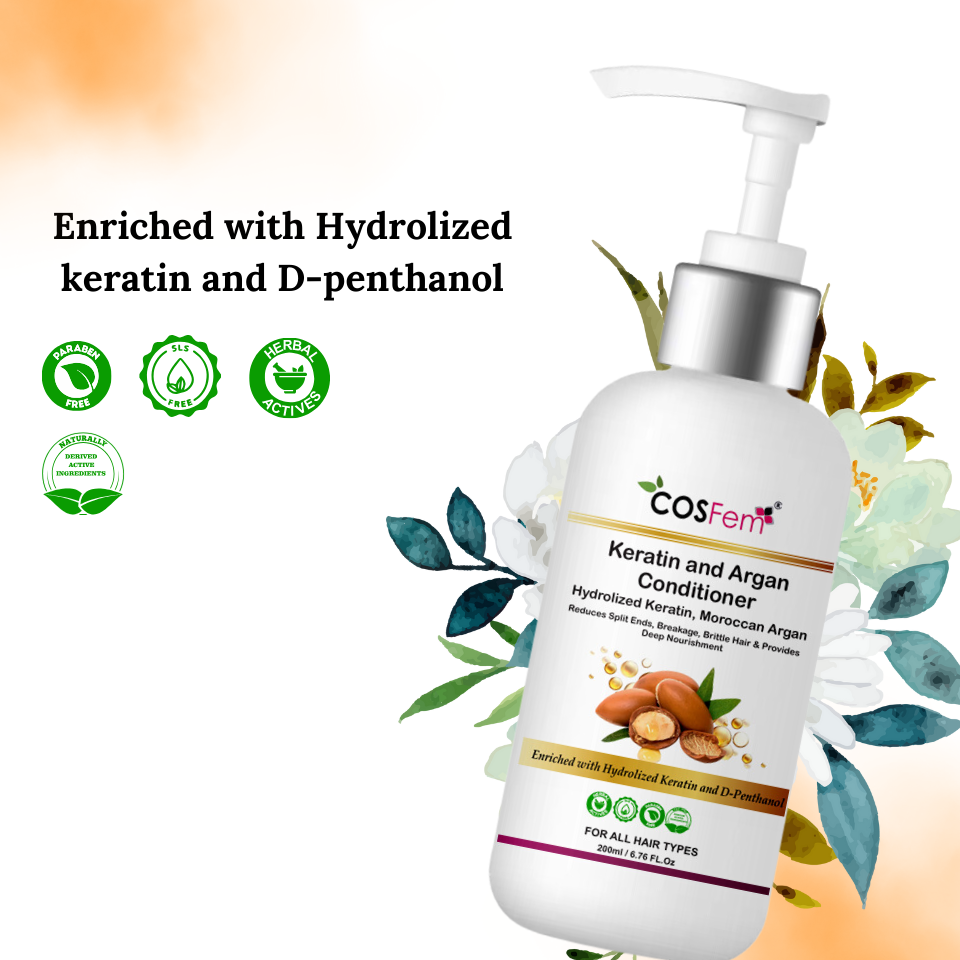 KERATIN AND ARGAN CONDITIONER-200ML