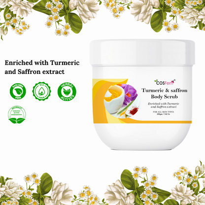 TURMERIC AND SAFFRON BODY SCRUB-200GM