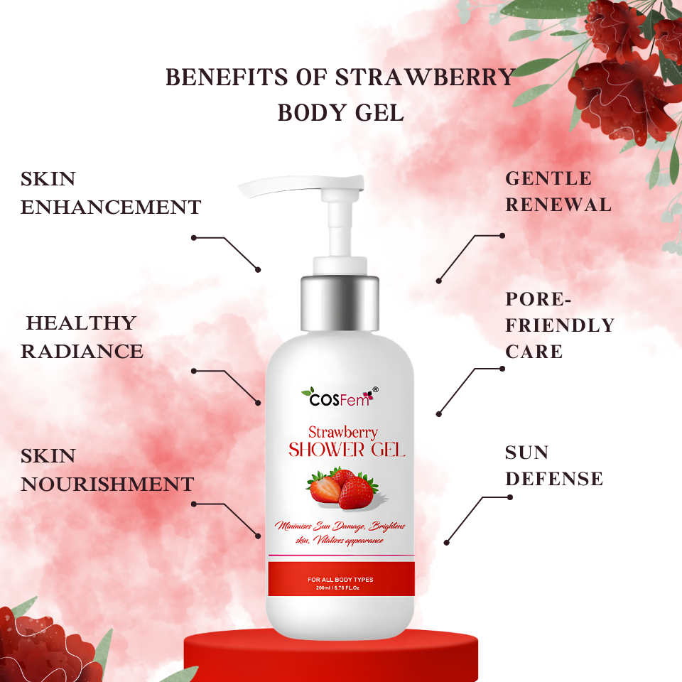 STRAWBERRY BODY WASH-200ML