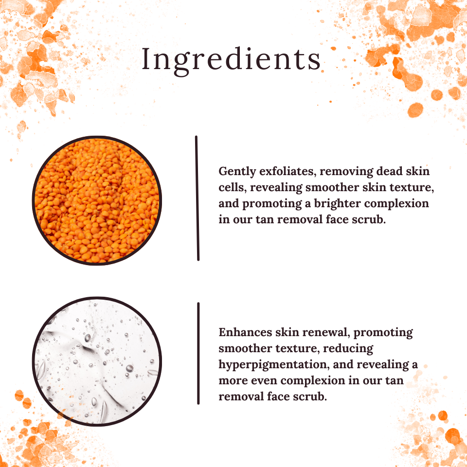 TAN REMOVAL FACE SCRUB-100ML