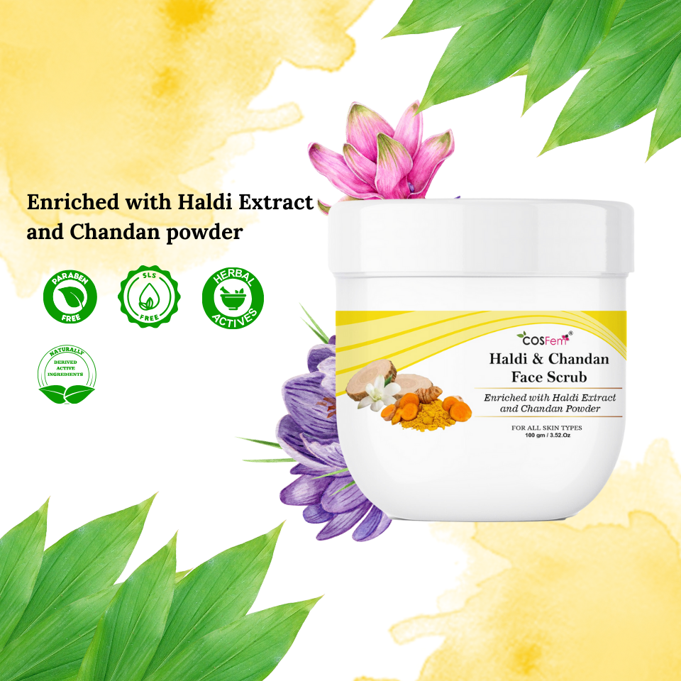 HALDI AND CHANDAN FACE SCRUB-100GM