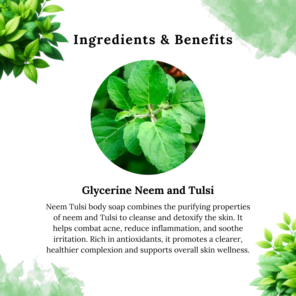 GLYCERINE NEEM TULSI SOAP-125GM