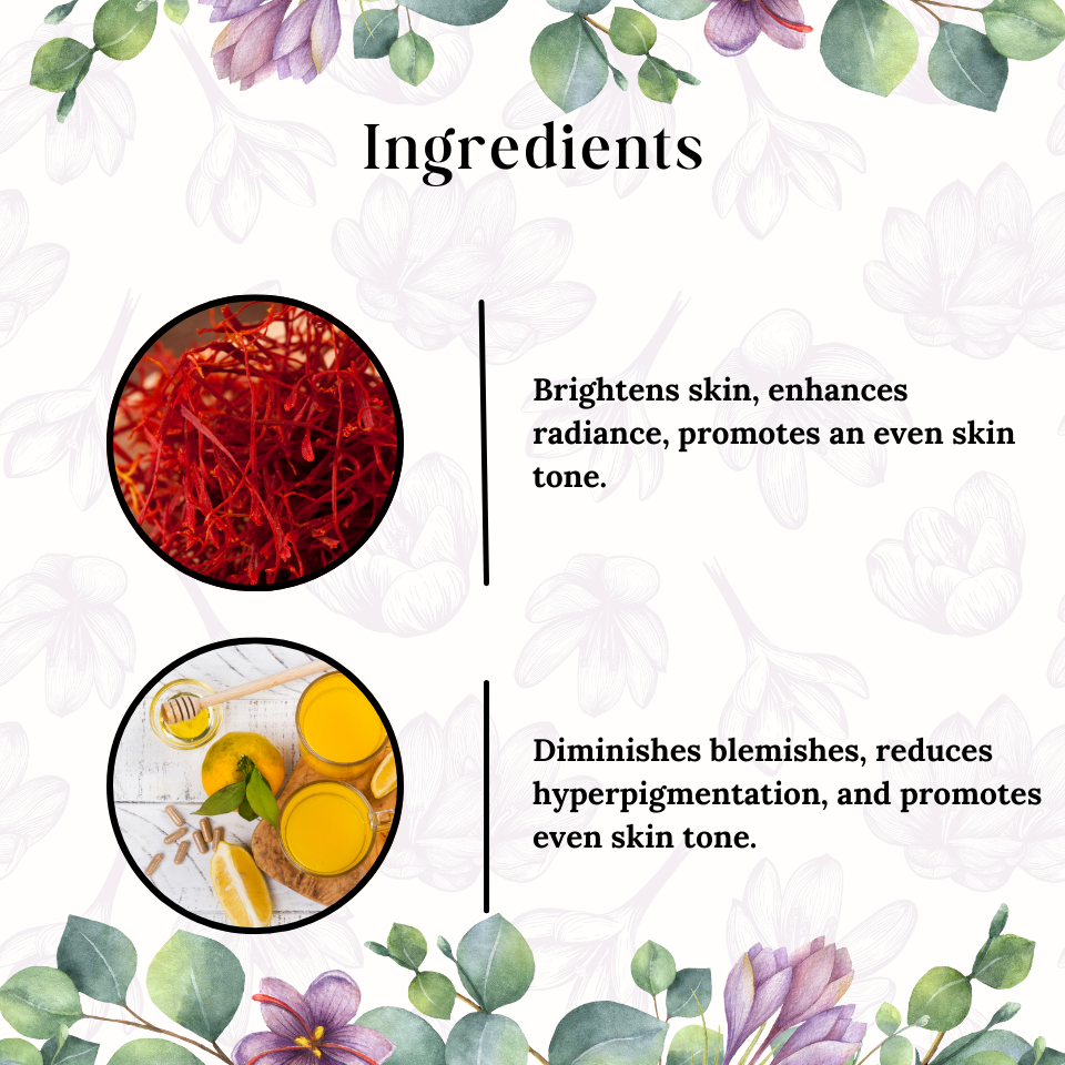 SAFFRON AND TURMERIC FACE WASH-100ML
