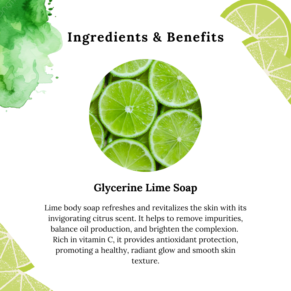 GLYCERINE LIME SOAP -125GM