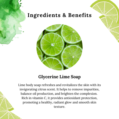 GLYCERINE LIME SOAP -125GM