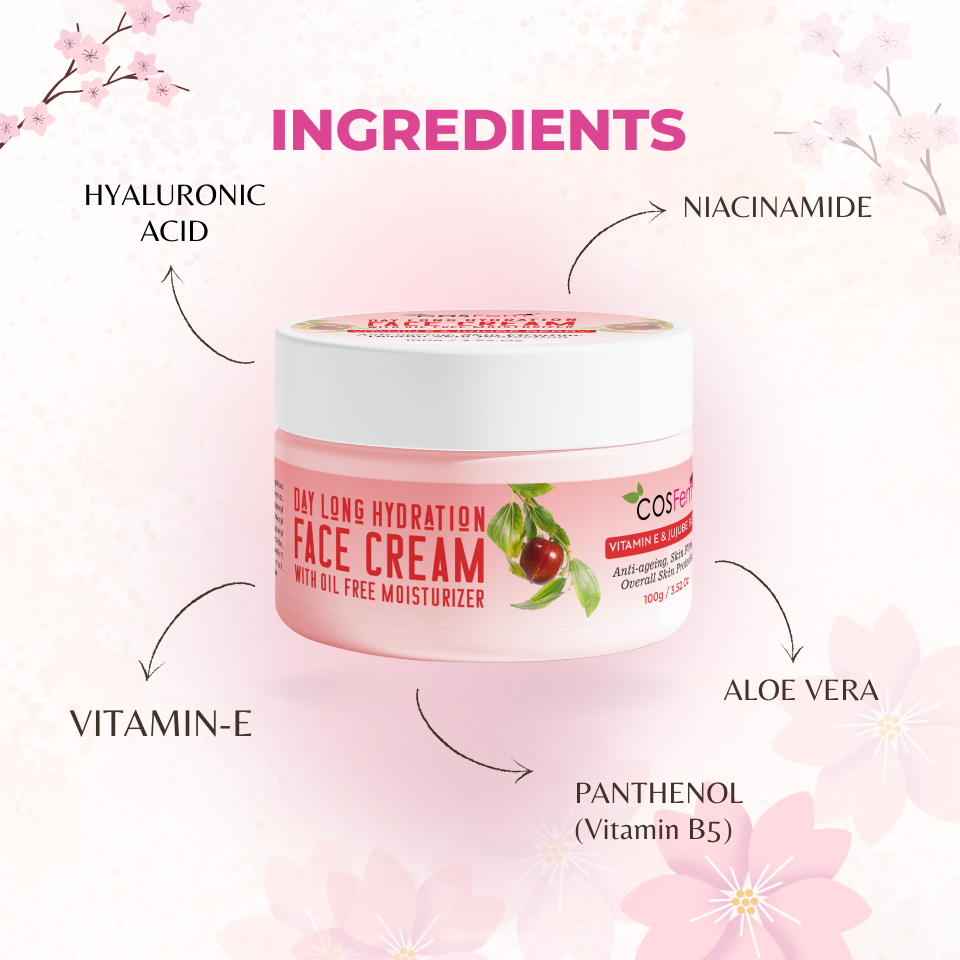 DAYLONG HYDRATION FACE CREAM (With Oil-Free Moisturizer)- 100GM