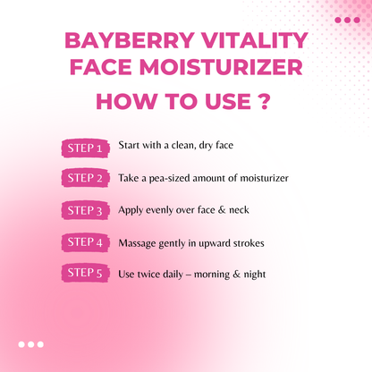 BAYBERRY VITALITY FACE MOISTURIZER- 100GM