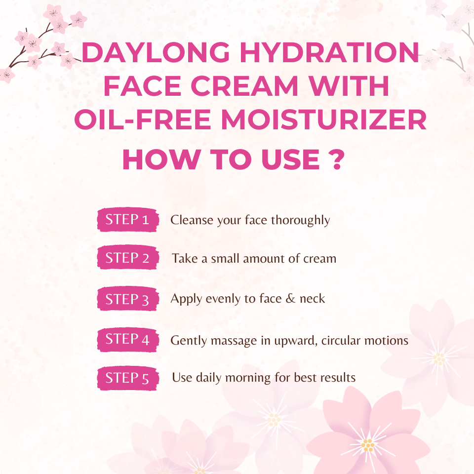 DAYLONG HYDRATION FACE CREAM (With Oil-Free Moisturizer)- 100GM