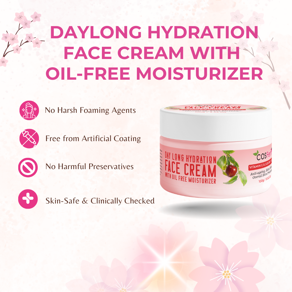 DAYLONG HYDRATION FACE CREAM (With Oil-Free Moisturizer)- 100GM