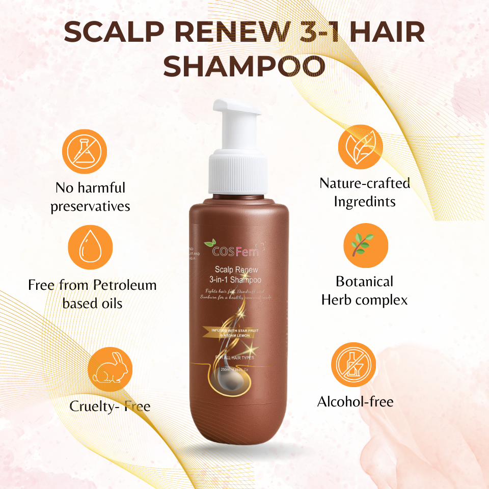 SCALP RENEW 3-1 SHAMPOO-250ML