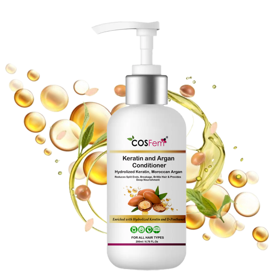 KERATIN AND ARGAN CONDITIONER-200ML