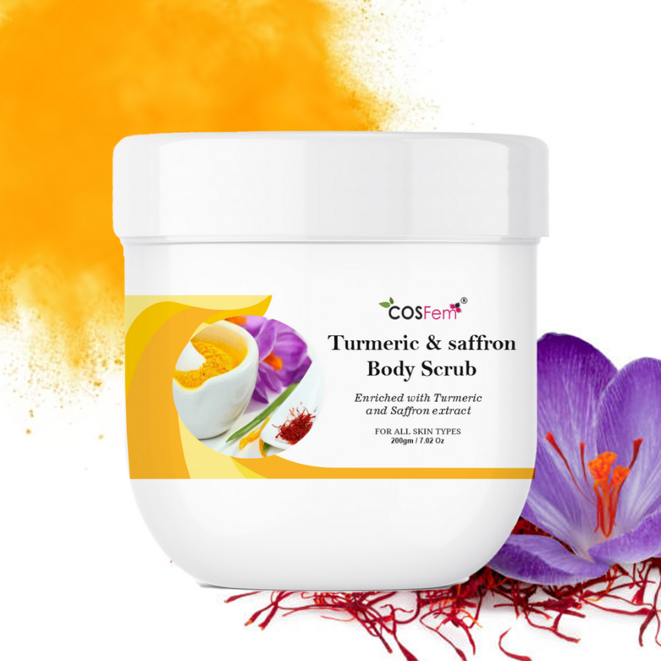 TURMERIC AND SAFFRON BODY SCRUB-200GM