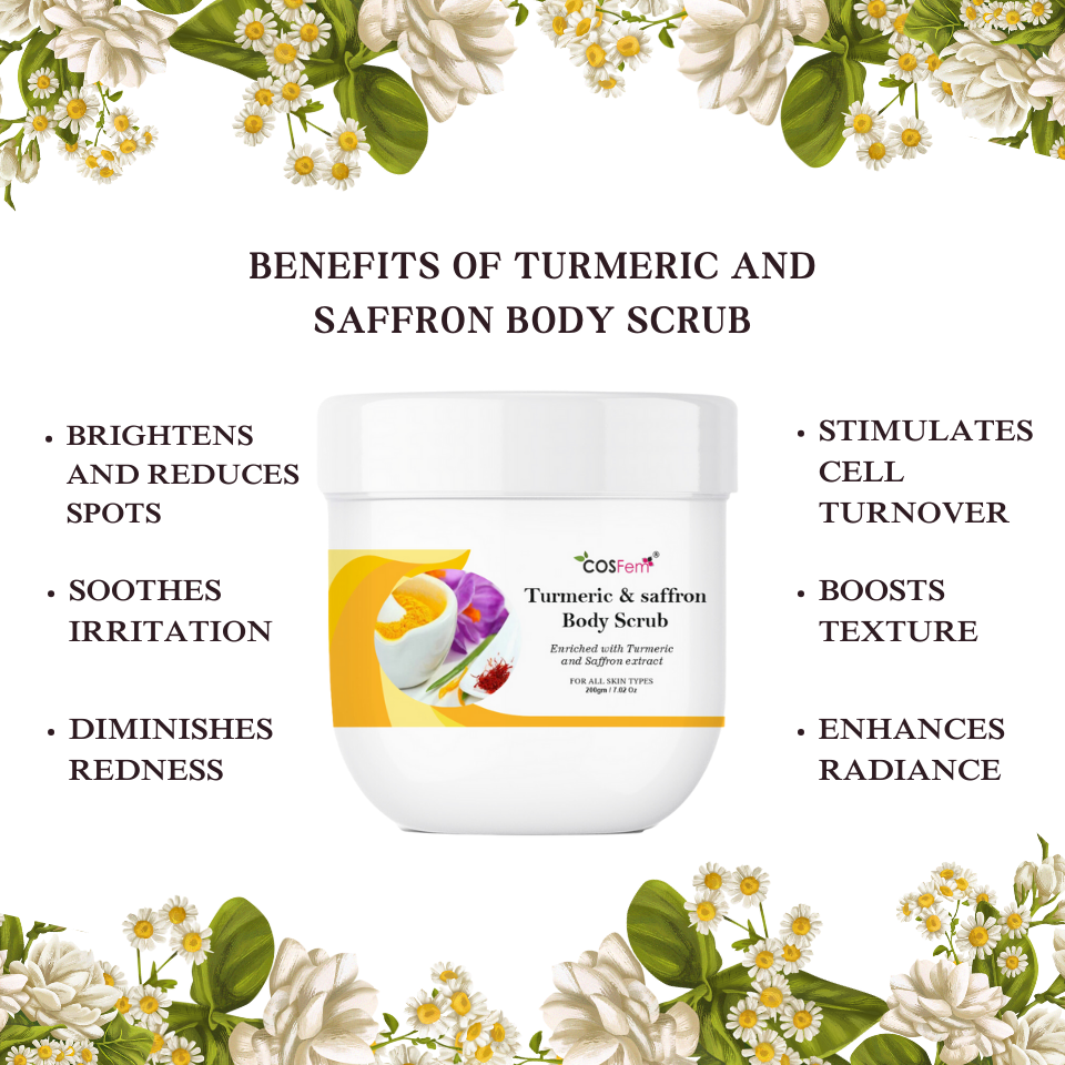 TURMERIC AND SAFFRON BODY SCRUB-200GM