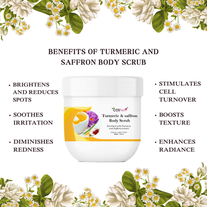 TURMERIC AND SAFFRON BODY SCRUB-200GM